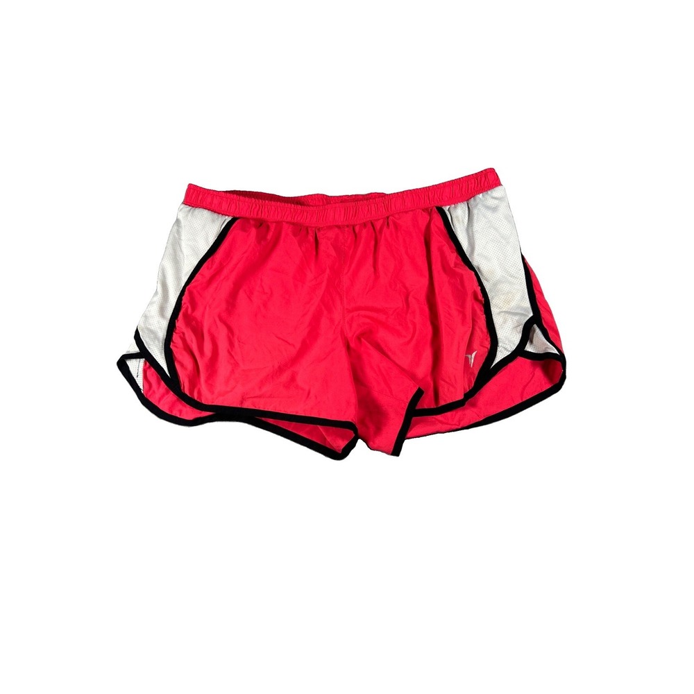 Old Navy Active Shorts Womens Large Pink White Black Color Block Athletic